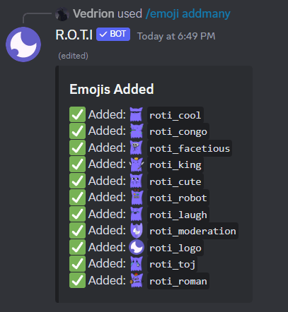 Add Multiple Emojis Command