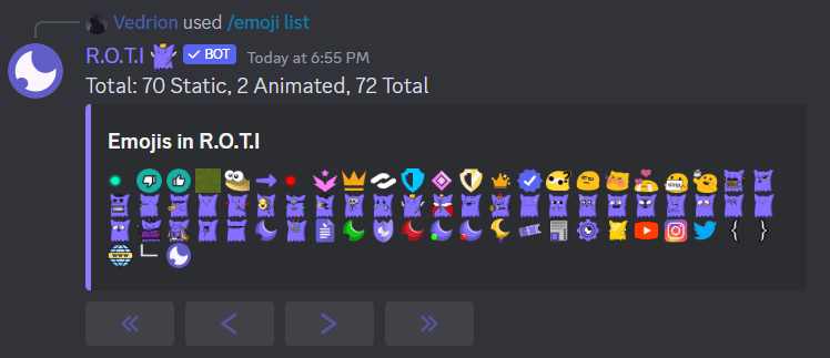 Emoji List Command