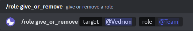 Update Role Command